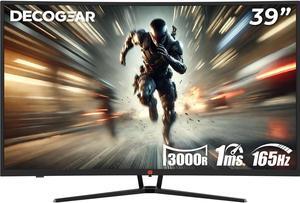 Deco Gear 39" Curved Widescreen Gaming Monitor, 2560x1440, 1ms MPRT, 165 Hz, 16:9, HDR400, 4000:1