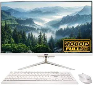 23.8" Full HD All-in-One Desktop Computer - Intel 13th Gen - Windows 11, 8GB RAM, 256GB SSD, Dual-Band WiFi, HDMI, USB 3.0, FHD IPS Display - AIO PC with Wireless Keyboard, Mouse, 2MP Camera