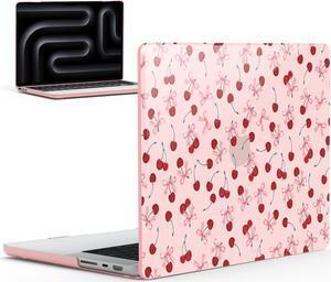 IBENZER MacBook Pro 14 Case (2024-2021), Cherry, MT14-CHRY - Hard Shell Case for Mac Pro 14