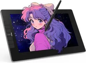 VEIKK VK1200 V2 Drawing Tablet with Screen,11.6 Inch Full-Laminated Graphic Drawing Monitor,2 Battery-Free Pen and Tilt Function,6 Customized Keys,Anti-Glare Glass(Must be Connected to a PC to Work)