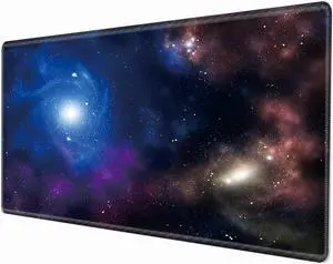 36x24 Desk Mat Gaming Mouse Pad XXXL Large Mousepad Giant Desk Pad Galaxy Mouse Mat Huge Oversized Computer Mat for Wireless Mouse Work Office