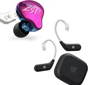 KZ ZST + KZ AZ09 IEM Bluetooth Adapter, Free Switch Between Wired and Wireless