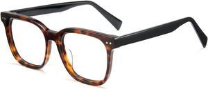 Cyxus Blue Light Glasses for Men Women Reduce Eye Strain UV Blocking for Computer Screen 8215 (Tortoiseshell)