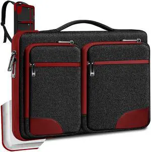 Hseok Laptop Sleeve 15 15.6 16 inches Case Protective PC Briefcase for Commuting and Business Trip,Red