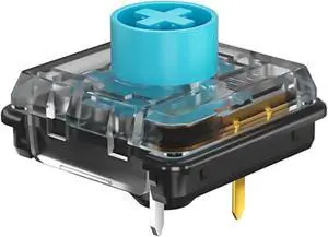 Zjmehty Kailh Choc V2 Blue Low Profile Switches for Mechanical Keyboard,4-Pin 55gf Clicky RGB/SMD/MX Switch(108pcs,Choc V2 Blue)