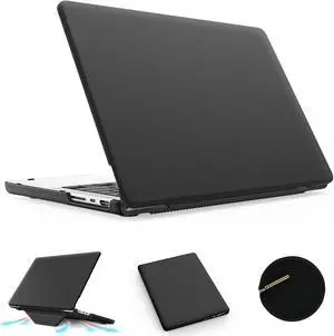 KAIJIAbox Case for MacBook Pro 14 Inch M4 2024,Foldable Stand Exquisite PU Leather Protective Cover for MacBook Pro 14 Inch(2021/2024)[M4/A2442 M1 Pro/ M1 Max/A2779/M3 A2918 A2992](Black)