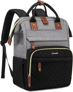 LOVEVOOK Laptop Backpack for Women, 17.3'' Waterproof Nurse Bag Teacher Work Backpack Purse for Women, Travel Computer Backpack for College Office Business Ladies