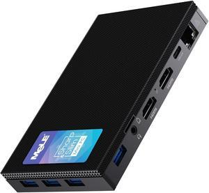 MeLE Fanless Mini PC Quieter3Q 11th Gen N5105 8GB 128GB, Micro Computer WiFi 5 Small Desktop Service with USB-C PD, Gigabit Ethernet, Dual HDMI 4K, Auto Power on, PXE Support M.2 SSD