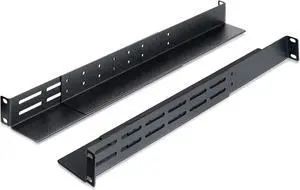 RIVECO 1U Server Rack Rails for Network Cabinet, Adjustable Horizontal Rack Mount for 19 Inches Equipment & Audio Devices, Depth 20-32 Inches, Heavy Duty 110Lbs Load 1 Pair