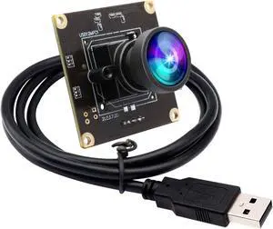 ELP 1080P 120fps USB Camera Module for Computer 11.6mp Lightburn Camera Mini UVC USB2.0 High Speed PC Camera Wide Angle USB Security Web Camera Board for Laptop (100° no Distortion Lens)