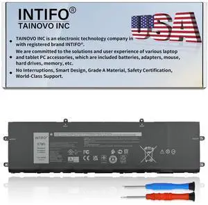INTIFO 87Wh DWVRR Laptop Battery Compatible with Dell Alienware X15 R1 R2 Alienware X17 R1 R2 Series 0817GN 817GN 0NR6MH NR6MH [11.4V 7250mAh 6-Cell]