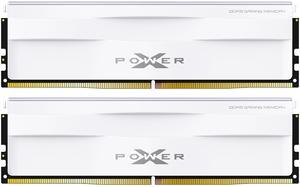 Silicon Power DDR5 32GB (2x16GB) Zenith 6000MT/s (PC5-48000) 288-pin CL30 1.35V UDIMM Desktop Memory Module RAM SU032GXLWU60AFDGAB White