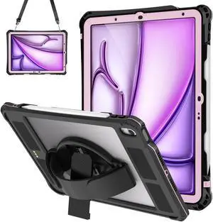 Transy for iPad Air 11 Inch Case (M3/M2-2025/2024), Waterproof, Full Body Protection with Pencil Holder for iPad Air 5th Generation 2022/4th Generation 2020 10.9 Inch