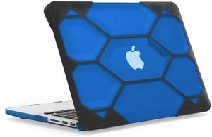 IBENZER Compatible with MacBook Pro 13 Inch Case 2015 2014 2013 2012 A1502 A1425, Heavy Duty Protective Hard Shell Case Cover for Old Version Apple Mac Pro Retina 13, Blue, HR13CYBL