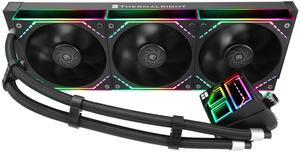 Thermalright Frozen Infinity 360 Black CPU Water Cooler,360 Aio CPU Cooler,Triple TL-M12 PWM Fans,Infinity Mirror CPU Cooling,for AM4/AM5,Intel LGA1851/1700/1150/1151/2011
