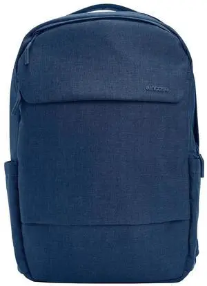 Incase Crosstown Backpack 20L - Durable Backpack Work, Travel & Daily Use - Faux Fur laptop pocket. External Zippered Pocket, Water Bottle Slips & Travel Pass-Through. Navy