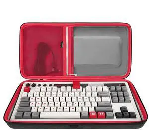 Geekria Tenkeyless TKL Keyboard Case, Hard Shell Travel Carrying Bag, Mechanical Gaming Keyboard Case, Compatible with 8Bitdo Retro Mechanical Keyboard Dual Super Programmable Keys (Dark Gray)