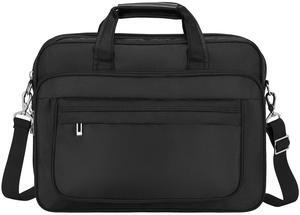 uxcell 15.6 Inches Laptop Bag Case, Water-Resistant Laptop Briefcase, Black