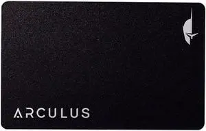 Arculus(r) Crypto Cold Storage Wallet, Secure Bitcoin Wallet, Crypto Hardware Wallet for NFTs, Ethereum, Bitcoin, Cardano & Other Cryptocurrencies, 3-Factor Authentication, Black
