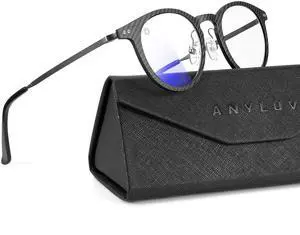 ANYLUV Blue-Light Glasses Men Gaming-Glasses: Blue Light Blocking Glasses with Lightweight Carbon Fibre for Eye Protection