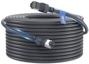 ANIERY 100FT Gen 3 Cable for Starlink, Waterproof Replacement Cable for Starlink Gen 3, Star Link Standard V3 Ethernet Cables Extension(100FT/30M)