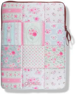 Sonix | Puffy Laptop Sleeve | 15-16 Inch, Quilted Pillow Puffer Laptop Carrying Case, Computer Sleeve | Patchwork Cottage