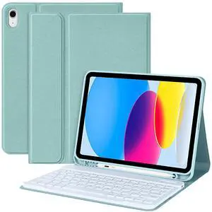 COO for iPad A16 11th 10th Generation Case with Keyboard, Detachable Wireless Bluetooth Keyboard Case with Pencil Holder for iPad 11 inch 2025 10th Gen 10.9 Inch 2022
