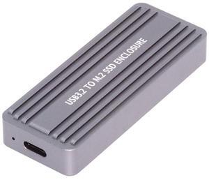 chenyang USB 3.2 to M.2 NVME/SATA SSD Enclosure Reader,USB 3.2 Gen 2x2 20Gbps 2230/2242mm Enclosure Adapter with RTL9220 chipset