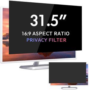 FILMEXT 31.5 inch Computer Privacy Screen Filter for 16:9 Widescreen Monitor, Removable 31.5 in Anti Blue Light Anti Glare Anti Spy Privacy Filter Shield-(27 7/16x15 7/16)