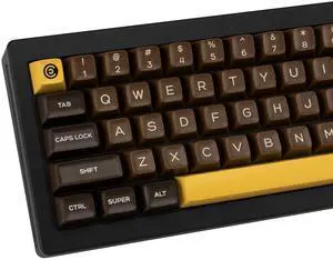 GEKUCAP Retro PBT Keycaps 160 Keys Dye Sub SA Profile Chocolate Theme Custom Keycaps Set Fit for 61/64/87/104/108 Mechanical Keyboards Cherry Mx Gateron Switches