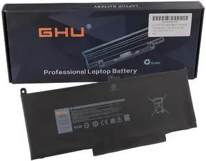 GHU F3YGT 60 Wh Laptop Battery for Dell Latitude 12 7000 7280 7290 13 7380 7390 14 7480 7490 E Series E7280 E7290 E7390 DM3WC DM6WC 2X39G KG7VF