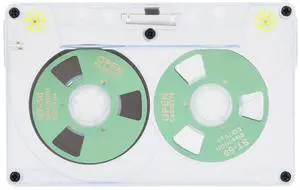 Blank Cassette Tapes Audio Cassettes, Clear Audio Cassette Tapes for Recording, Low Noise High Output 46 Minute (Green)