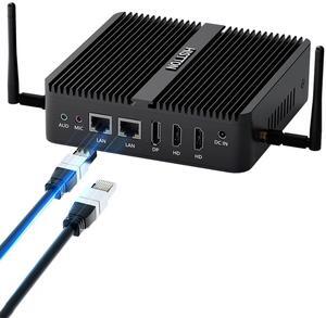 HISTTON Mini PC N100, Intel Alder Lake N100 (3.4GHz), 8GB DDR4 RAM 256GB NVMe SSD, Fanless Mini PC Windows 11 Pro Supports WiFi6,BT5.2,USB 3.0,4K Triple Display, Dual LAN Industral Mini PC