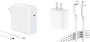 96W USB C Power Adapter + 20W USB C to L Charger