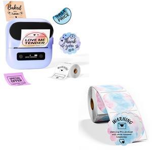 ItriAce M220 Purple Sticker Label Maker, 1.96" Circle Thermal Labels, Thermal Sticker Labels for Small Business