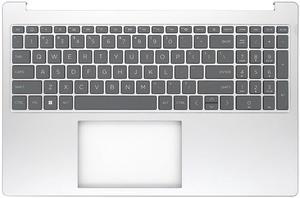 Jxjslp Replacement Upper Case Palmrest for HP 15-FC 15-FD Series Laptop Keyboard Assembly Top Cover Case N36753-001