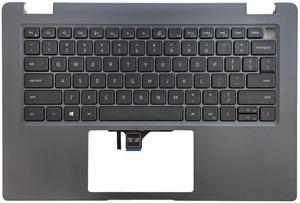 Jxjslp Replacement Upper Case Palmrest for Dell Latitude 3440 E3440 Series Laptop Backlit Keyboard Assembly Top Cover 0R2DCD Gray