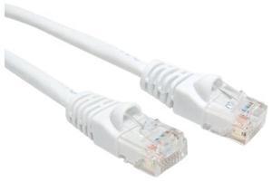 Micro Connectors, Inc. 1-feet Cat 6 Molded UTP Snagless RJ45 Networking Patch Cable - White - 25 Pack (E08-001W-25)