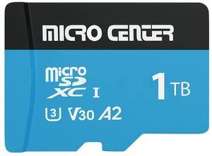 INLAND Micro Center Performance 1TB microSDXC Card, A2 Micro SD Card, UHS-I C10 U3 V30 A2 4K UHD Video Flash Memory Card with Adapter for Smartphones, Tablets, Drones and Action Cameras (1TB)