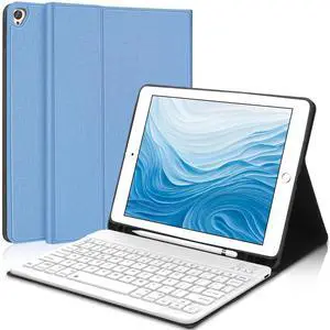 Keyboard Case for iPad 9th/8th/7th Generation 10.2 Inch, Magnetic Detachable Wireless Keyboard-Support 3 System, Folio Full Protection Case with Pencil Holder for iPad Pro 10.5"/iPad Air 3rd Gen