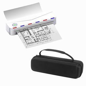 Phomemo Portable Inkless Wireless Printers for Travel, M836 Portable Printer with Black Carry Case, Upgrade Bluetooth Thermal Printer