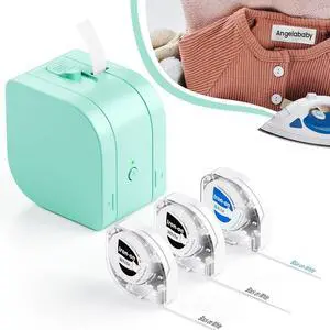 Clothing Labels for Kids, Iron on Name Labels for Clothing, P12 Label Maker Tape 12mm 0.47 Inch for Nursing Homes & DayCare Needs, Washer & Dryer Safe, Replacement for Dymo LetraTag LT100H Phomemo P12