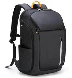 Ponhog 18 Inch Laptop Backpack for Men, Business Travel Anti-Theft Backpack with USB Charging Port, Water Resistant Computer Bag Carry On Flight Approved for Work College Weekender, Black