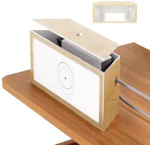 Starlink Router Gen 3 Mount, Wood Grain Starlink Router Wall Mount Box with Starlink Power Supply Mounting Kit Starlink V3&Gen 3 High-Performance Standard Router Box (Wood Acrylic)