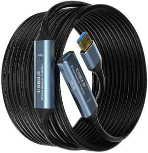 SSS*GRGB USB 3.0 Extension Cable 80FT Type A Male to Female Active Extender Cord with 4 Extension Chipsets Signal Booster and 1 USB-C Charging Port, for Webcam, PlayStation, Printer, Camera