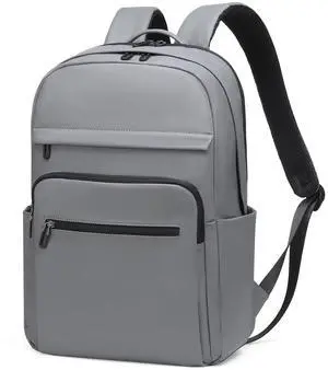 SUIKIHUM Travel Laptop Backpack, Anti-Theft Carry On Backpack, TSA-Approved Water-Resistant Rucksack for Work Men Women Fits 16 Inch Notebook, Grey