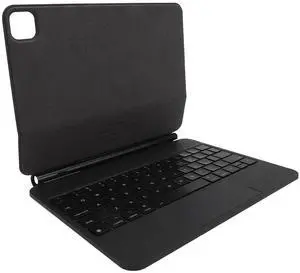 Keyboard Case for iOS Air4/Air5/Pro 11in Tablet, Tablet Protective Folio Stand Cover with Backlight Wire Less BT Keyboard, Adjustable Magnetic Holder (Black)