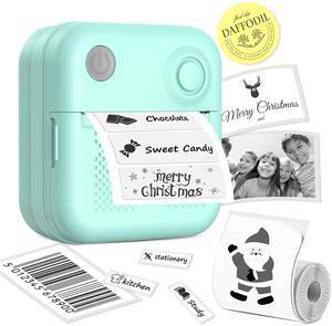 Rotema Label Maker Machine with Tape - Bluetooth Thermal Label Printer, Mini Sticker Maker for Home, Office, Small Business & Organization, Portable Sticker Printer for Phones
