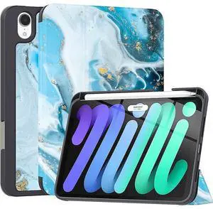 Sahara - Folio Case for iPad Mini (A17 Pro) and iPad Mini (6th Generation 2021), Blue Marble, (TB00051)