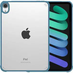 Sahara - Hybrid-Flex Series Case for iPad Mini (A17 Pro) and iPad Mini (6th Generation 2021), Clear Blue, (TB00049)